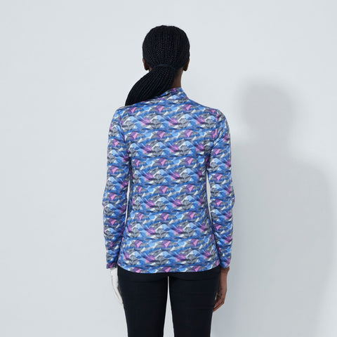 Print Peached Poloshirt Damen