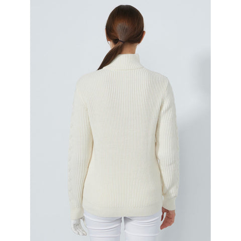 Lined Cable Pullover Damen