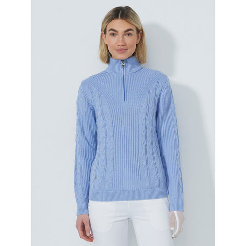 Lined Cable Pullover Damen