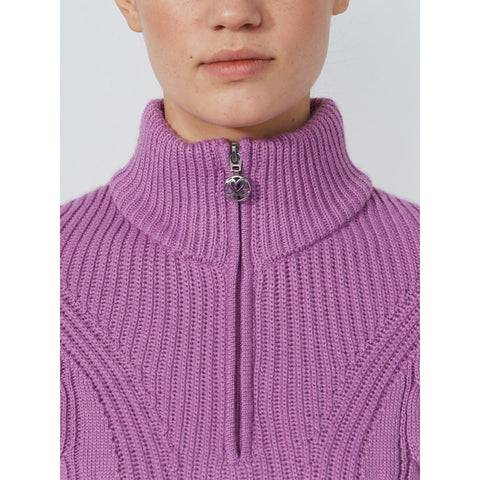Lined Cable Pullover Damen