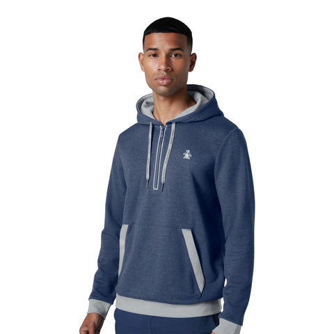 1/4 Zip Colour Block Hoodie Herren