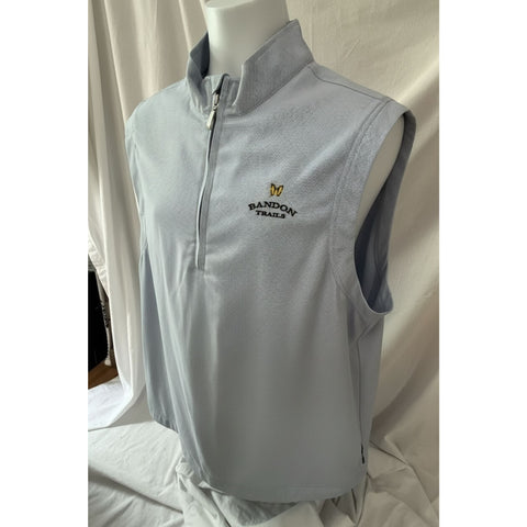 Half Zip Gilet Herren Blau M Herren