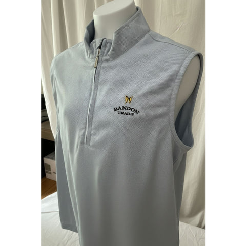 Half Zip Gilet Herren Blau M Herren