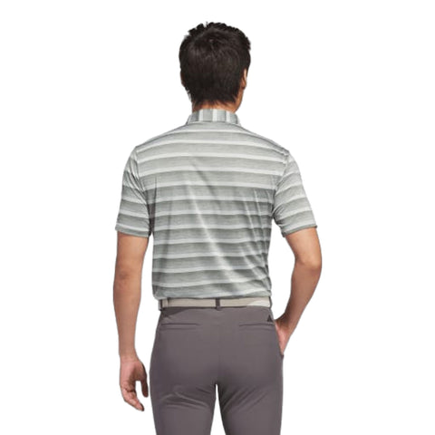 Two-Color Striped Polo Shirt Herren