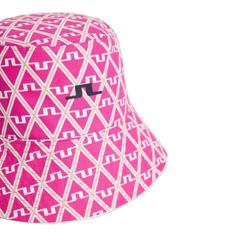 Rosa Print Bucket Hat Damen