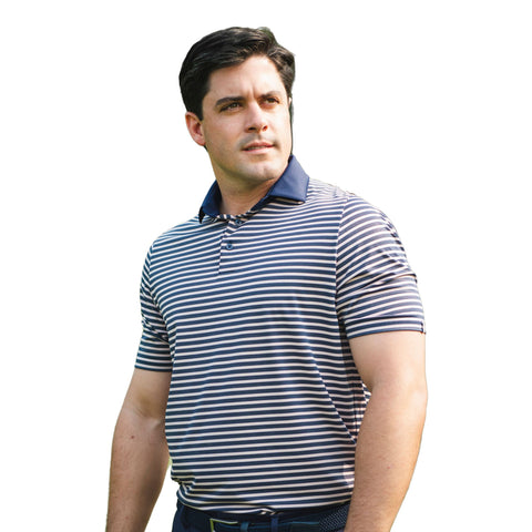 Luis Multi Stripe Golfpolo Herren