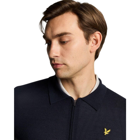 Lightweight Knitted Collared Cardigan Herren