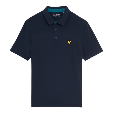 Contrast Placket Polo Shirt Herren
