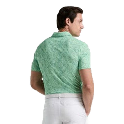 Micro Abstract Print Golf Polo Herren