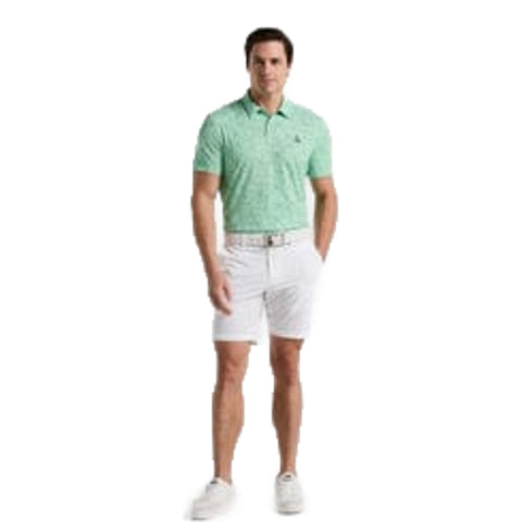 Micro Abstract Print Golf Polo Herren