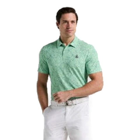 Micro Abstract Print Golf Polo Herren