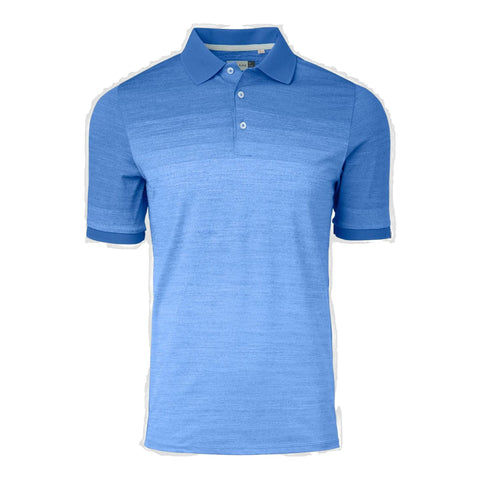 Melange Fading Poloshirt Herren