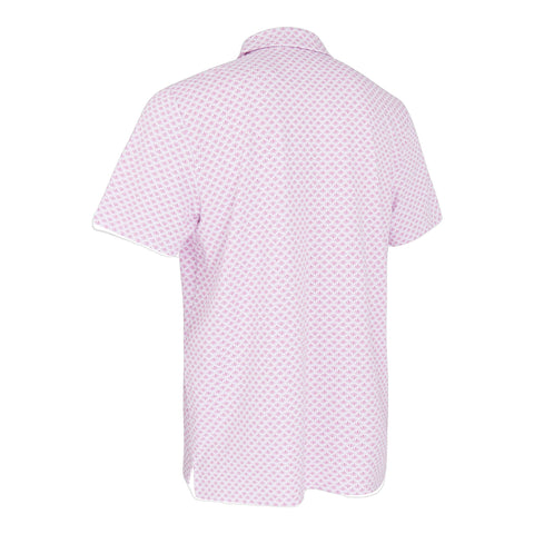 Polo SS Retro Geo Print Herren