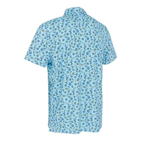Lemonde Print Golfpolo Herren