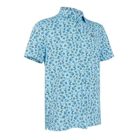 Lemonde Print Golfpolo Herren