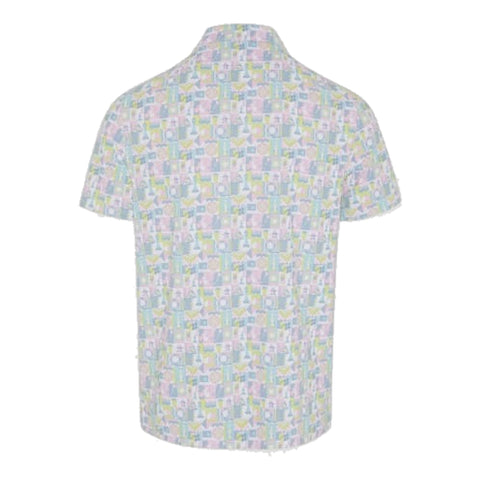 Pete Game Grid Print Polo Herren
