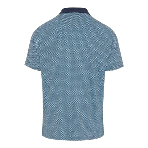 All-Over Retro Micro Floral Print Polo Herren