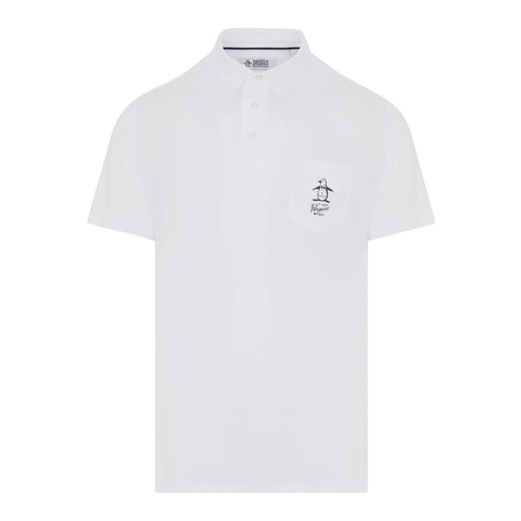 Quiet Please Graphic Oxford Polo Herren