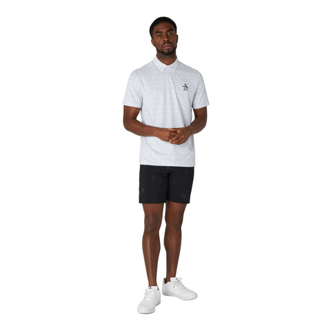 All-Over Golf Ball Print Golf Poloshirt Herren