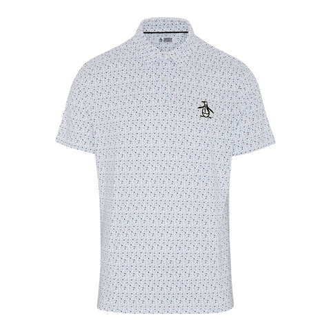 All-Over Golf Ball Print Golf Poloshirt Herren