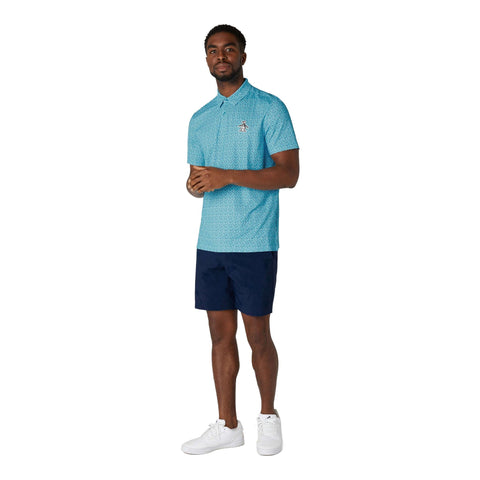 All-Over Golf Ball Print Golf Poloshirt Herren
