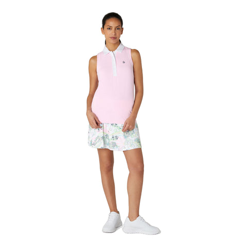 Colour Block Meshback Poloshirt Damen