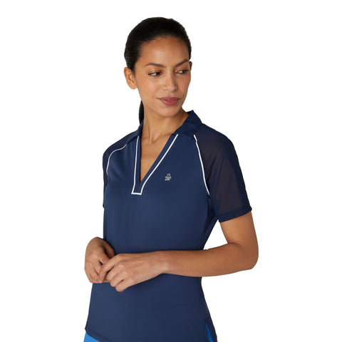 V-Neck Colour Polo Damen