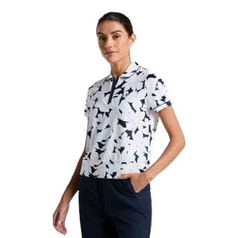 Riviera Floral Polo Shirt Damen