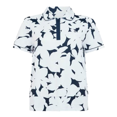 Riviera Floral Polo Shirt Damen