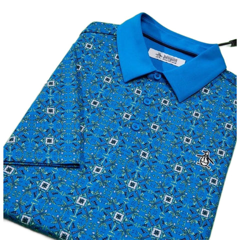 Pete's Cocktail Windowpane Golf Polo Herren