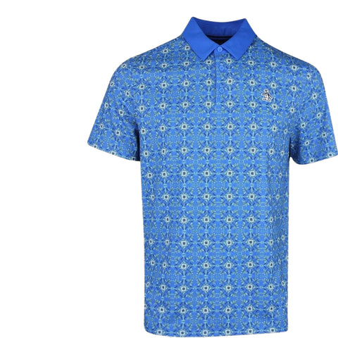 Pete's Cocktail Windowpane Golf Polo Herren