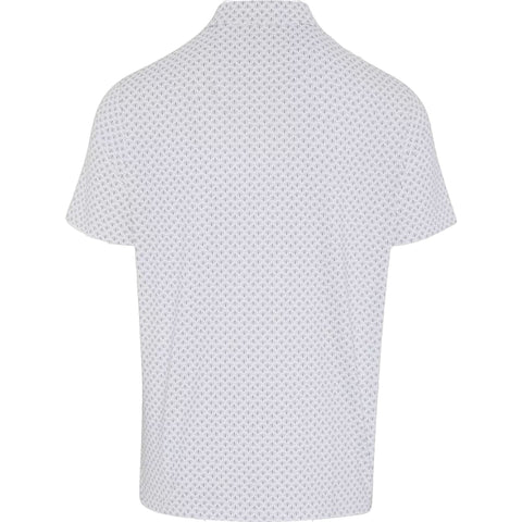 Retro Geo Print Polo Herren