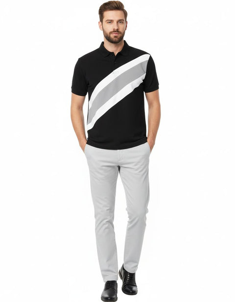 Placed Collar Polo Herren