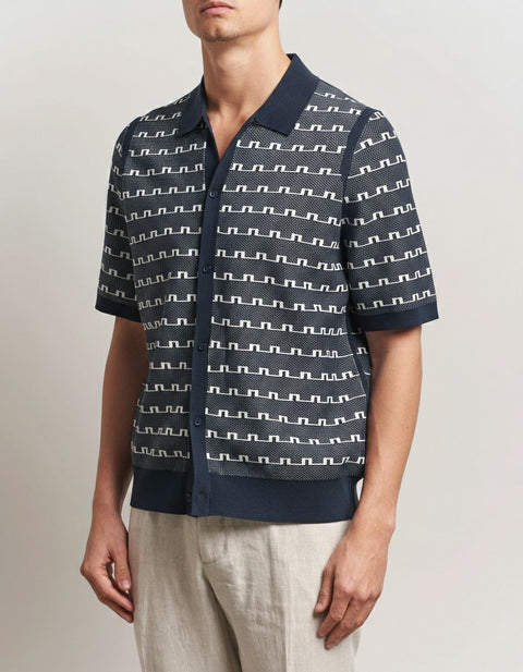 3D Bridge Monogram Poloshirt Herren