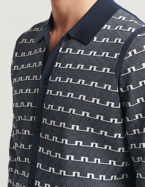3D Bridge Monogram Poloshirt Herren