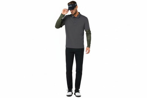 Polo LS Printed Sleeve Polo Herren