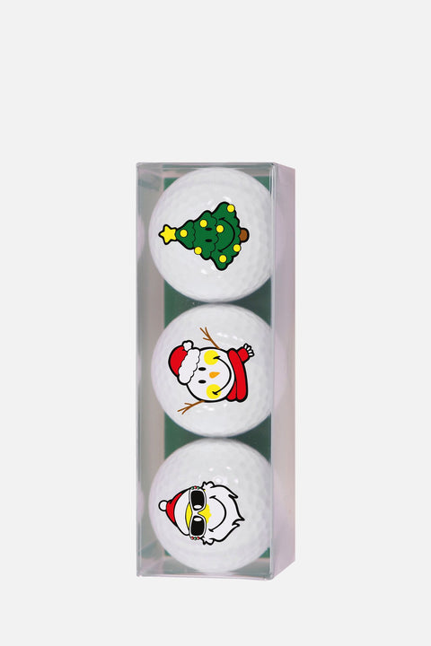Golfbälle Smiley Xmas