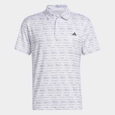 Stripe Zip Golf Polo Shirt Herren