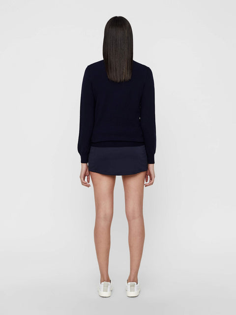 W Amaya True Merino Sweater Navy Damen