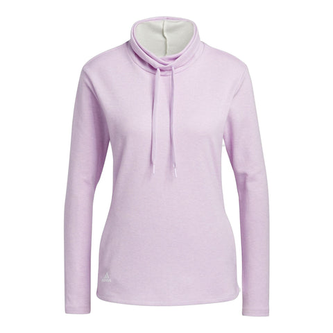 Melange High Mock Golf Pullover Damen