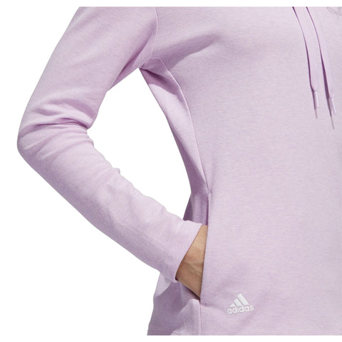Melange High Mock Golf Pullover Damen