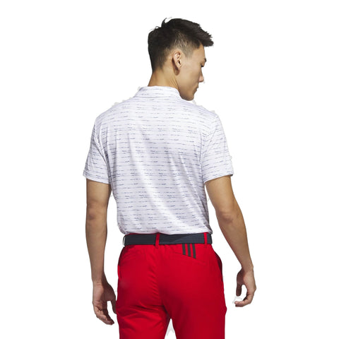Stripe Zip Golf Polo Shirt Herren