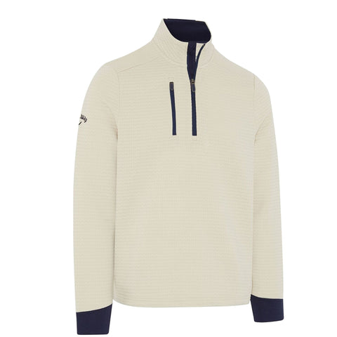 Midweight Textured 1/4 Zip Fleece Herren