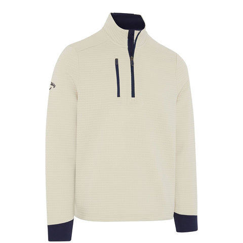 Midweight Textured 1/4 Zip Fleece Herren