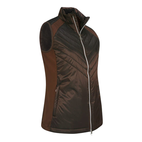 Engineered Chev Quilted Weste Damen