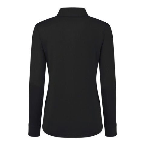 Half Neck Langarmpoloshirt Damen