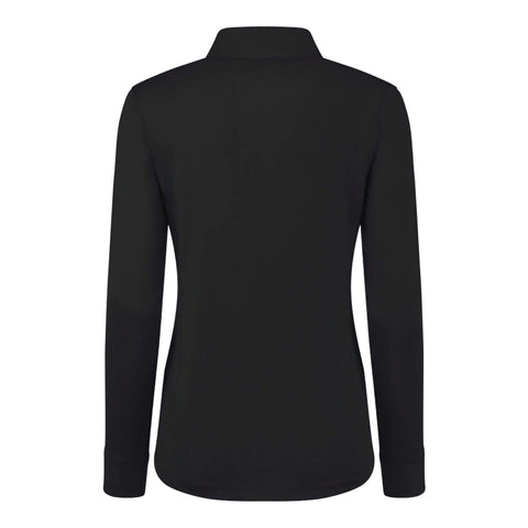 Half Neck Langarmpoloshirt Damen
