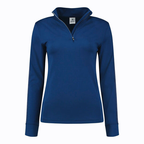 Polo Half Neck Langarmshirt Damen