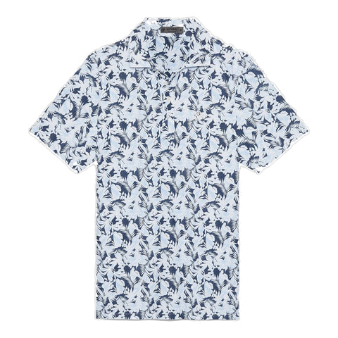Palm Fronds Tech Piqué Slim Fit Golf Polo Herren