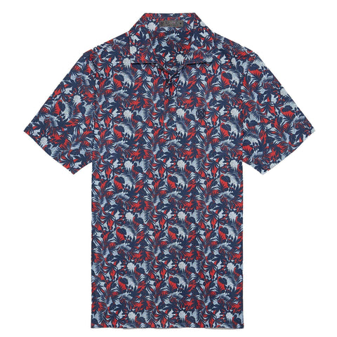 Palm Fronds Tech Piqué Poloshirt Herren